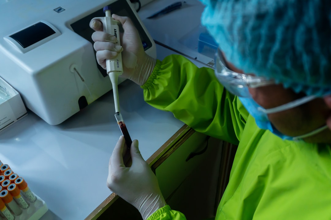 Medical worker working in a laboratory
